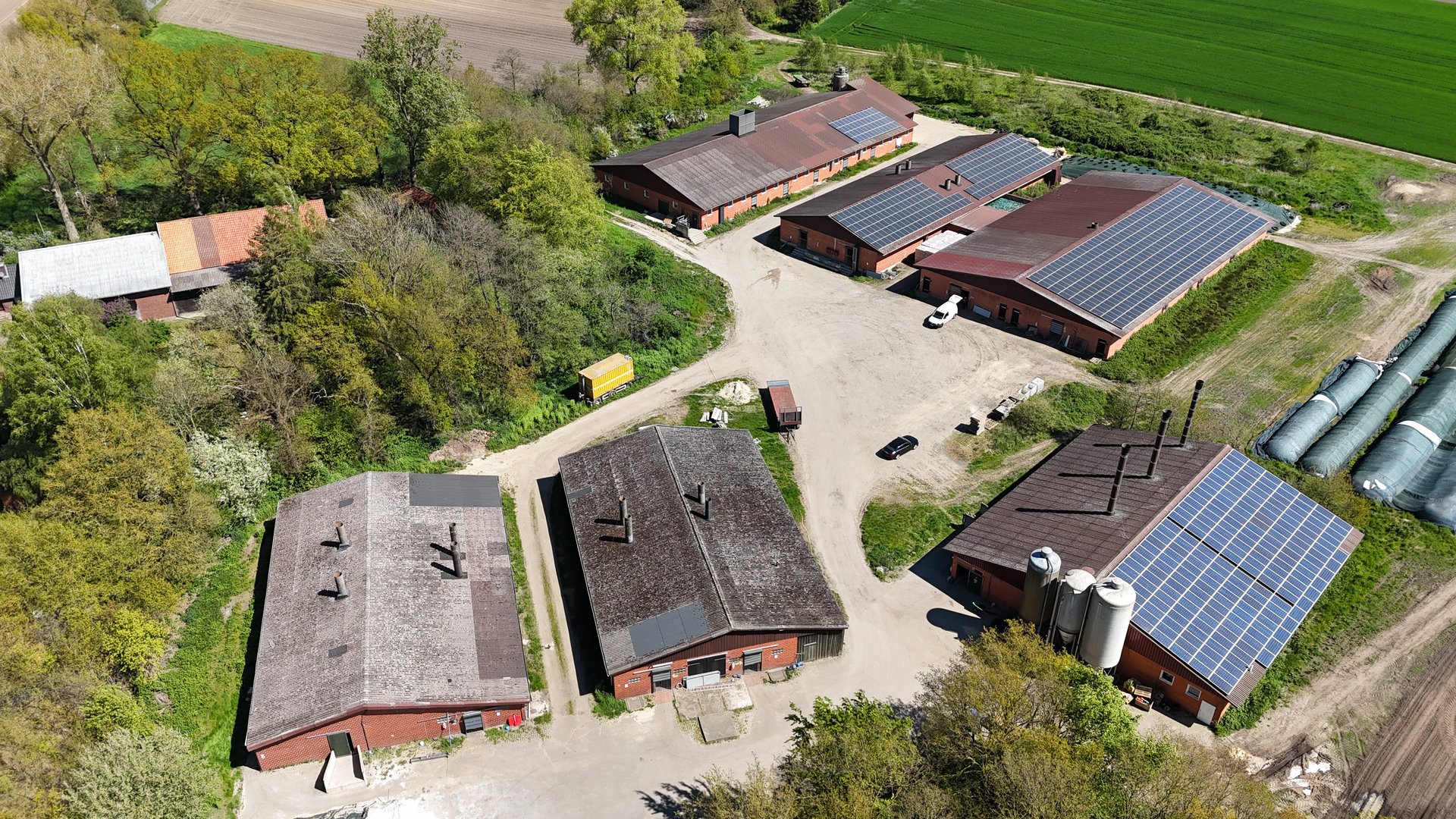 Kleymann Viehhandel – Luftaufnahme Betrieb